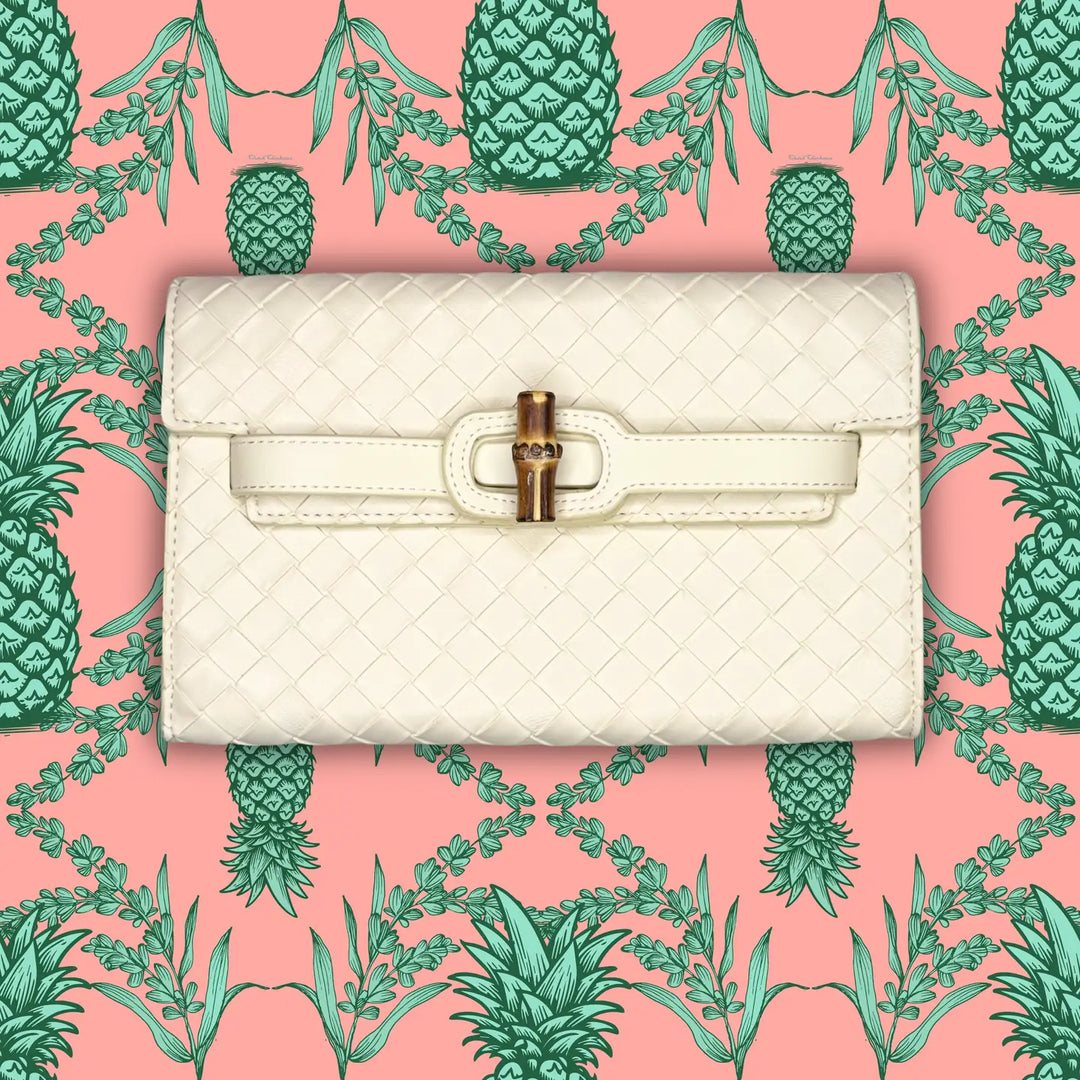 Broad Clutch- Cream