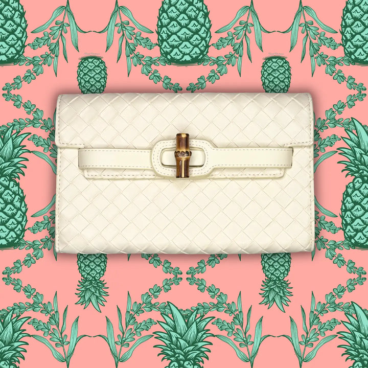 Broad Clutch- Cream