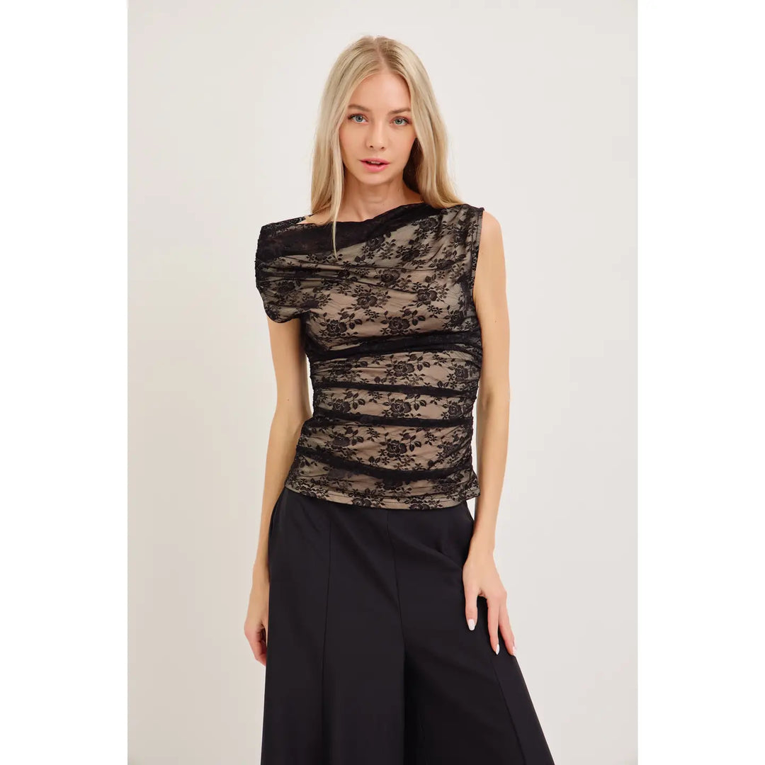 Double Layer Lace Top