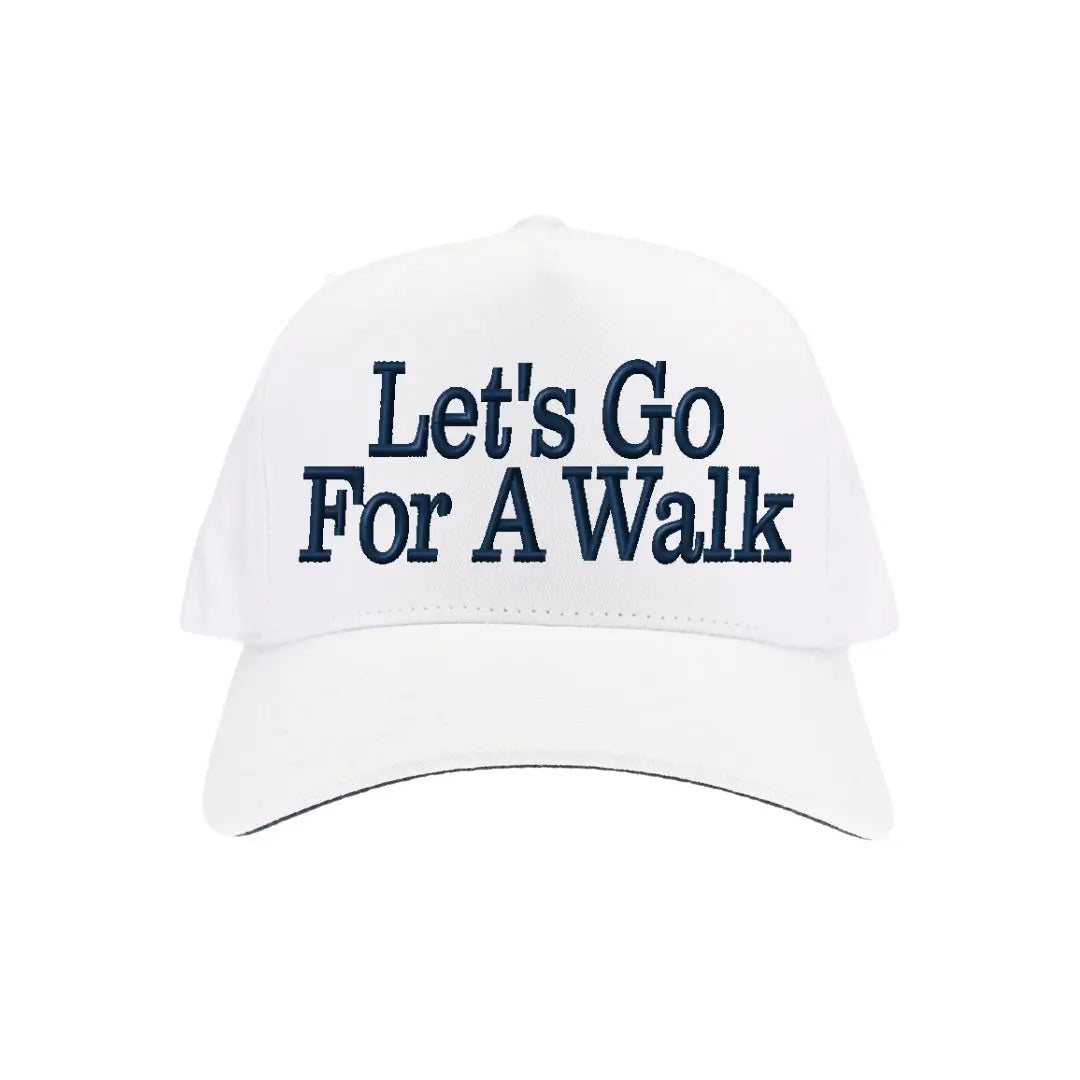 Let's Go For A Walk C.C Embroidered Trucker Hat