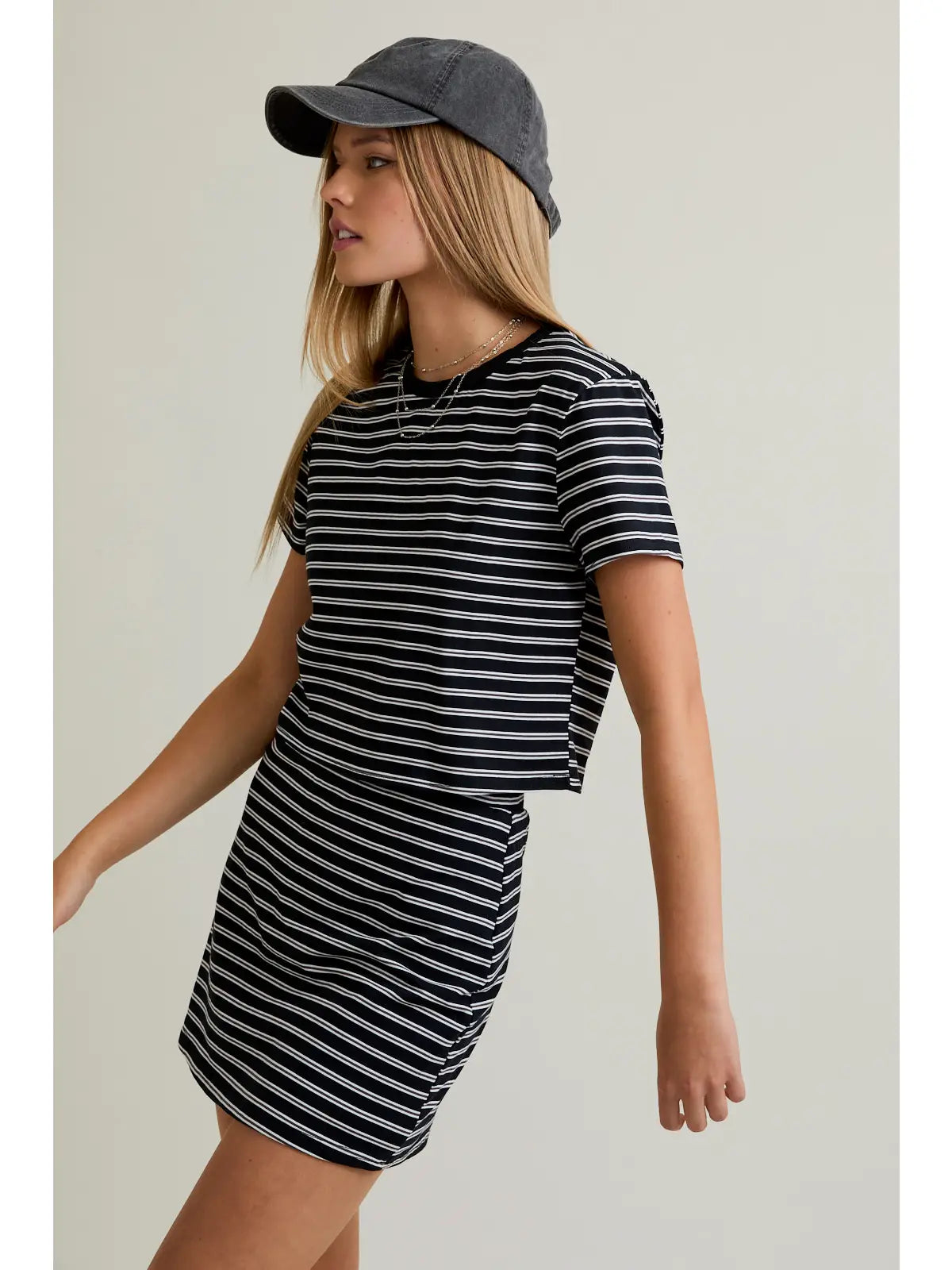 Striped Skort