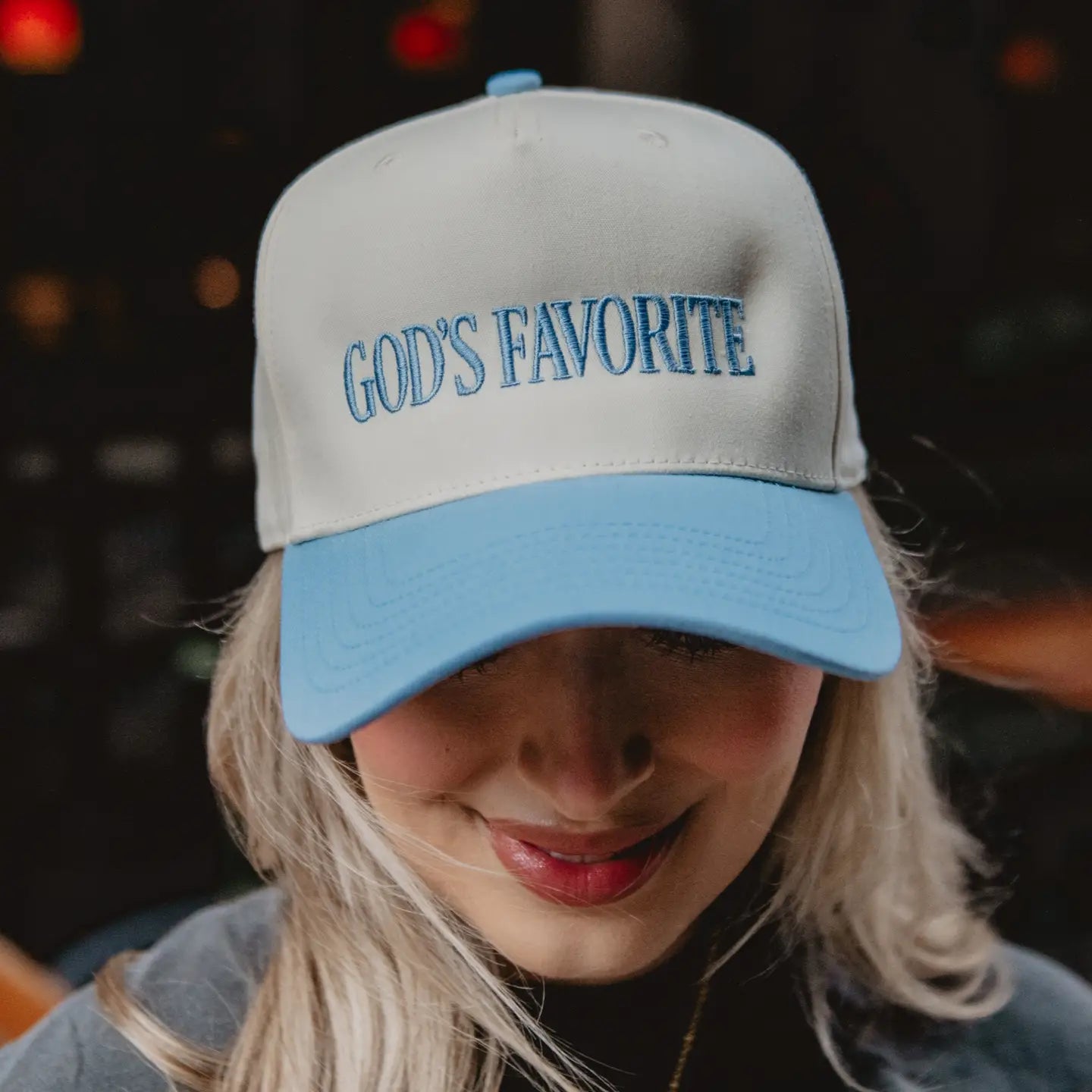 God's Favorite Easter Two-Toned Vintage Hat
