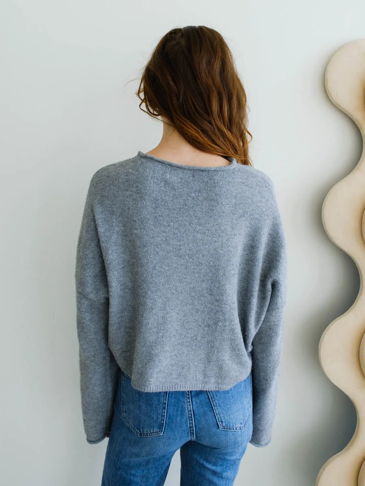 Heather Grey Piper Cardigan