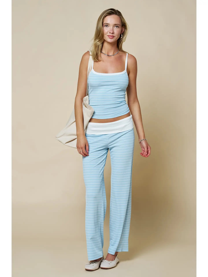 Sky Striped Cami Tank Top