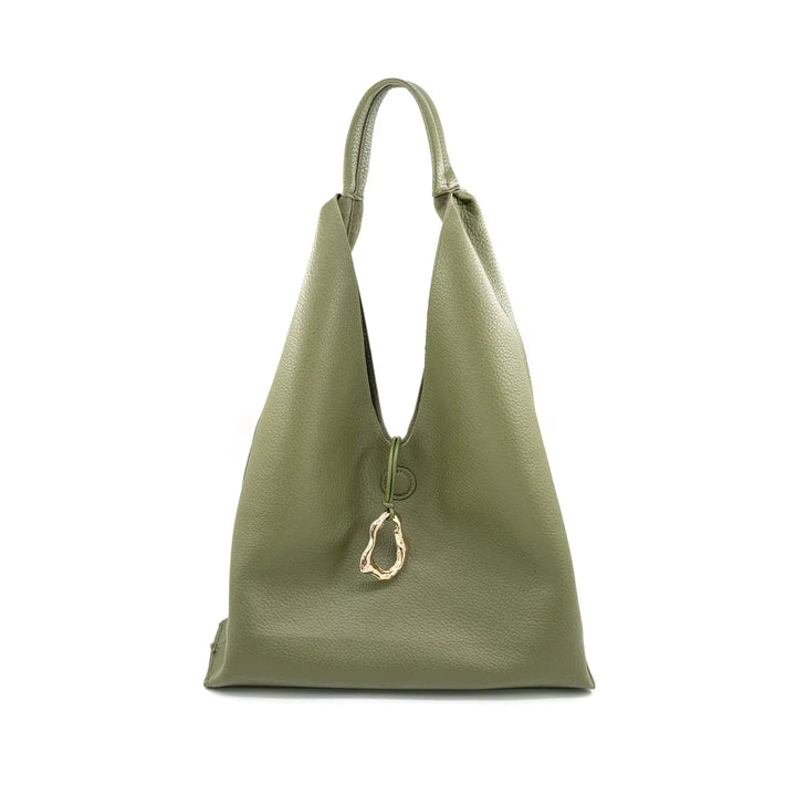 Olive Reversible Hobo Bag