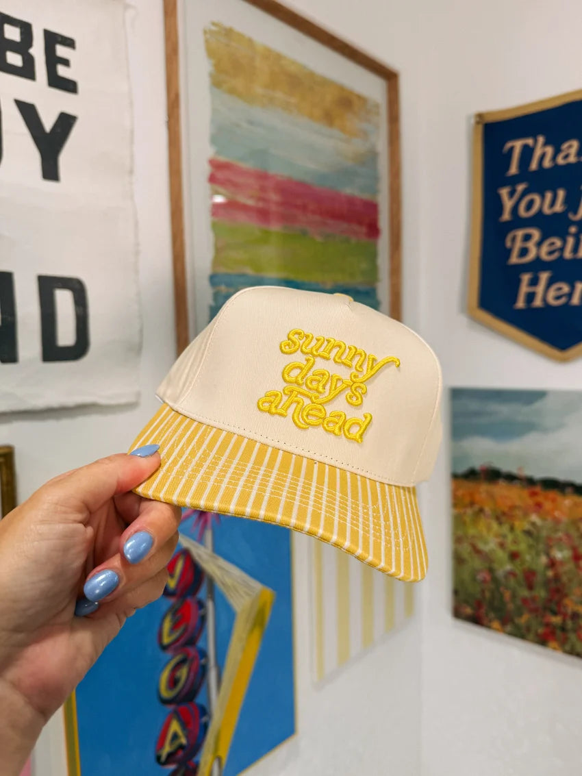Sunny days ahead trucker hat - yellow | Etta & East