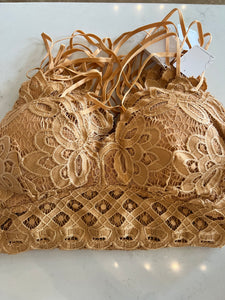 Tan Lace Bralette