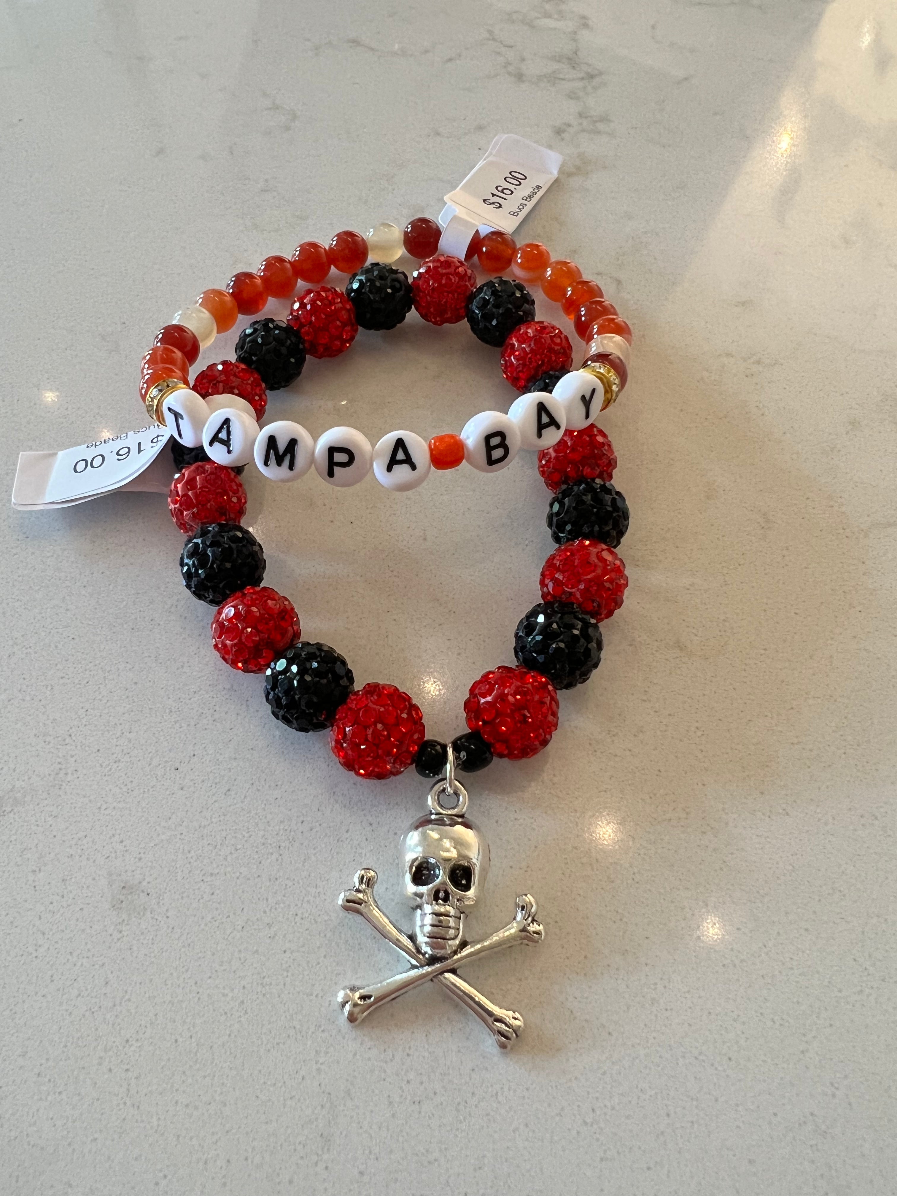 Bucs Beaded Bracelets