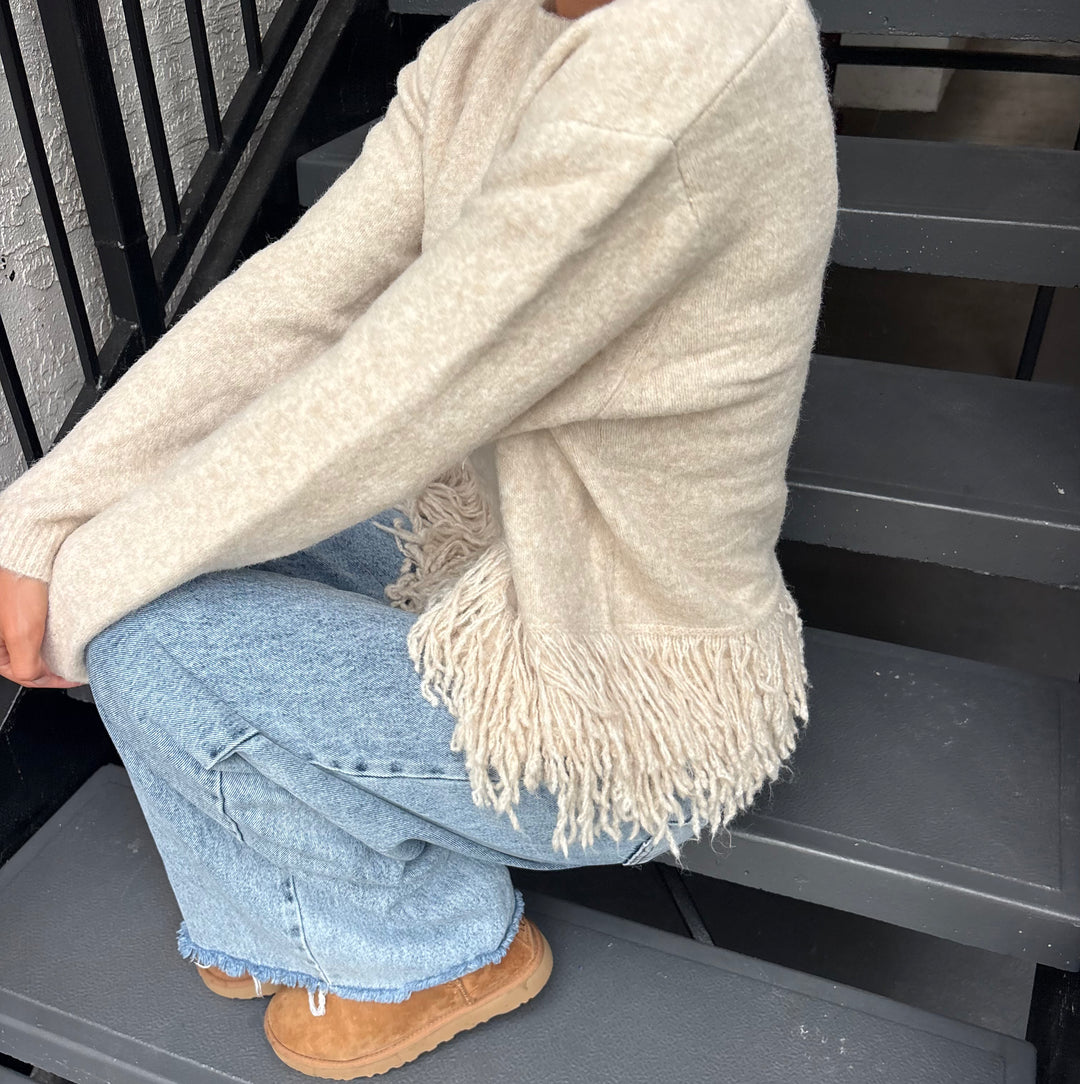Fringin' Around Knit Sweater