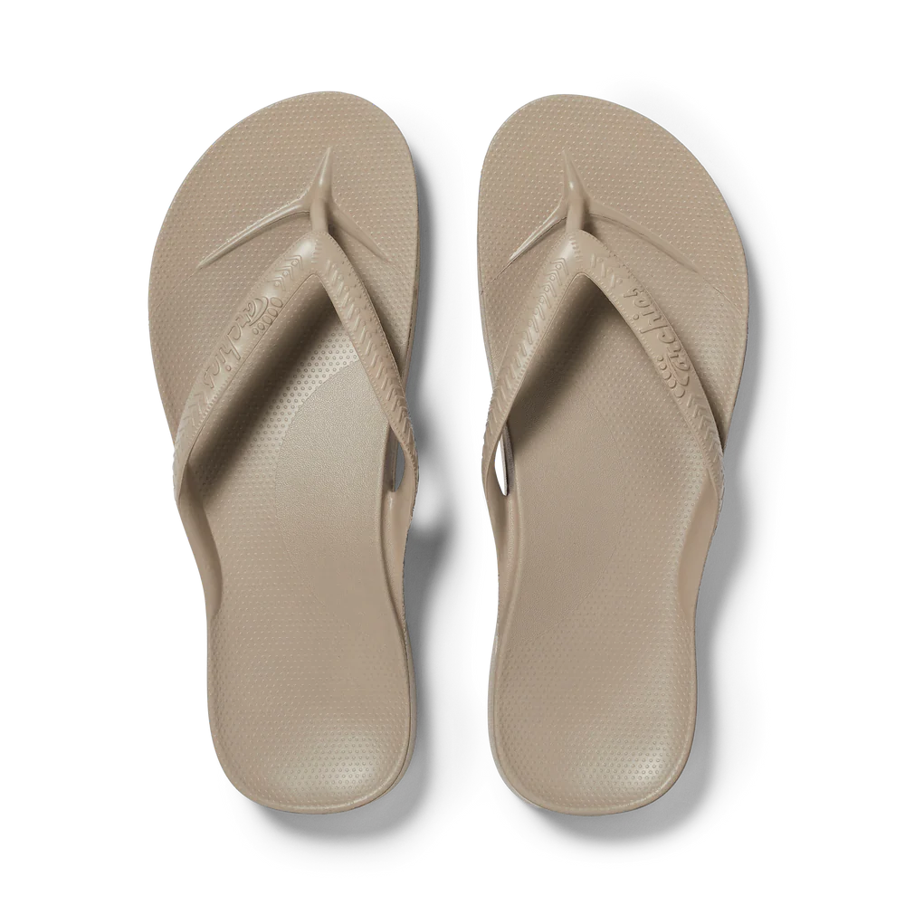Deep Taupe Archies Arch Support Flip Flops