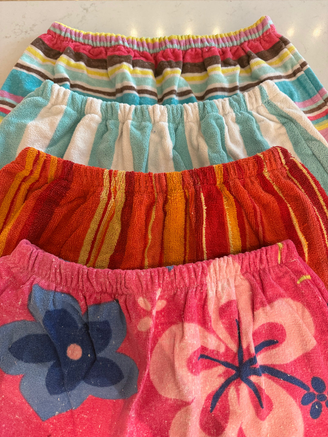 Recycled Towel Mini Skirt