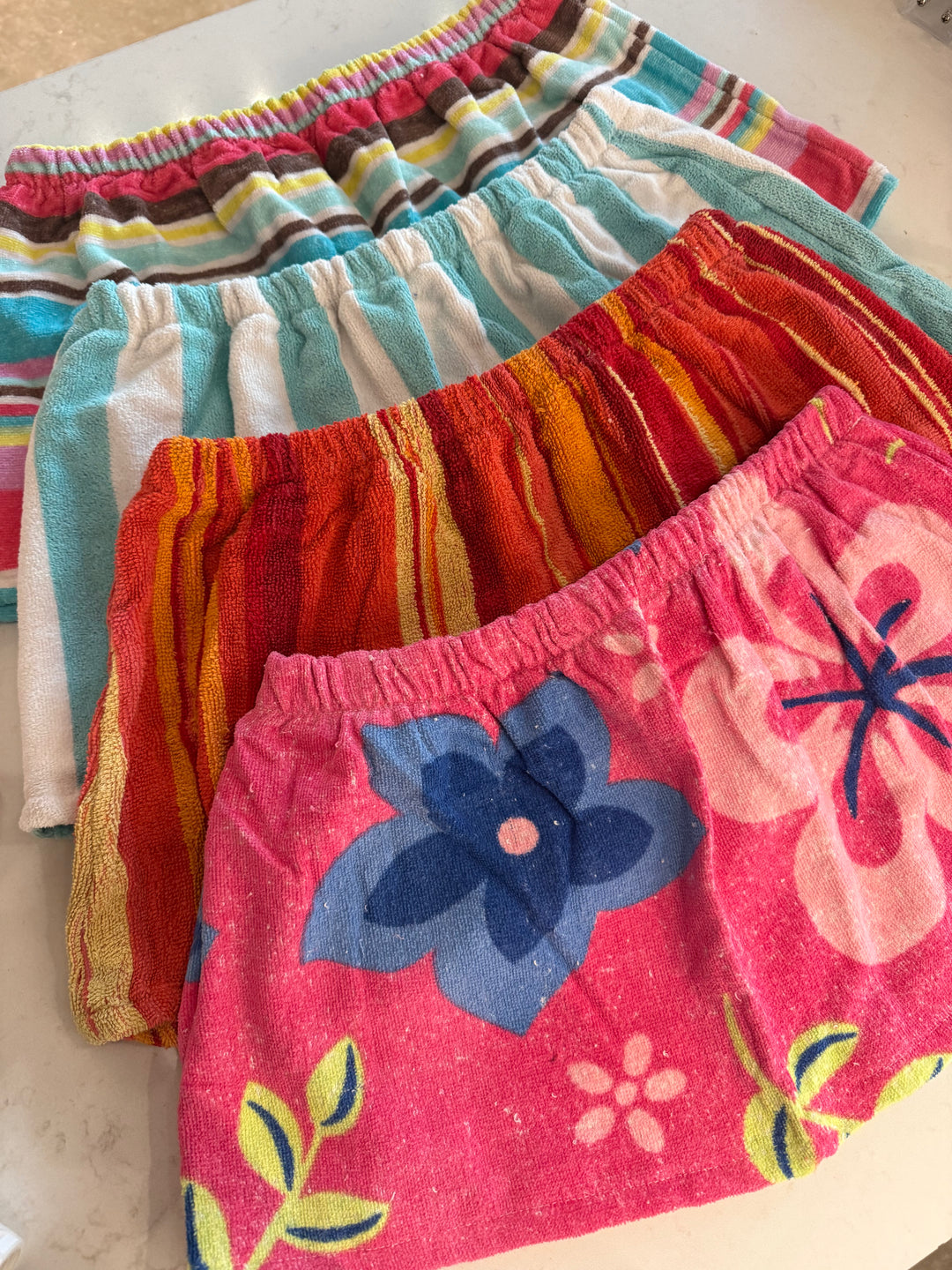 Recycled Towel Mini Skirt