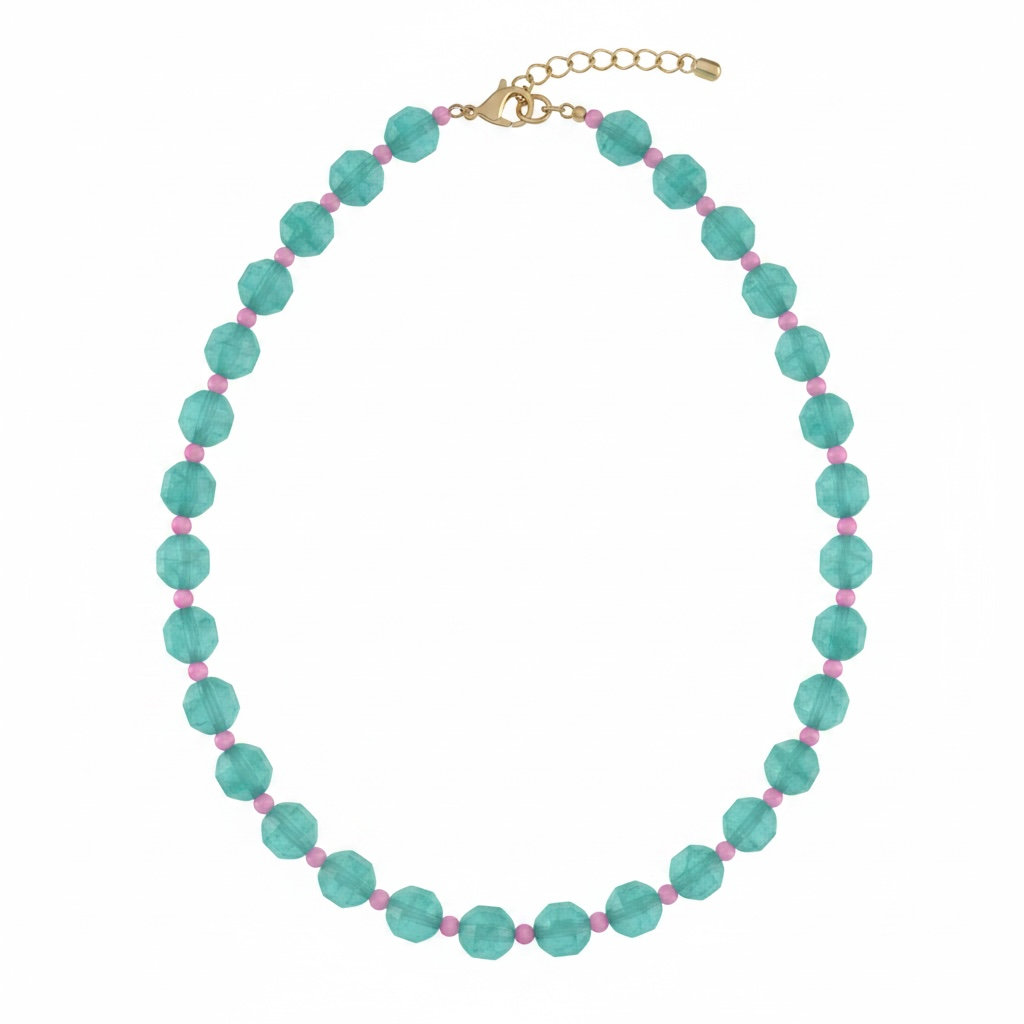 Cotton Candy Beaded Necklace