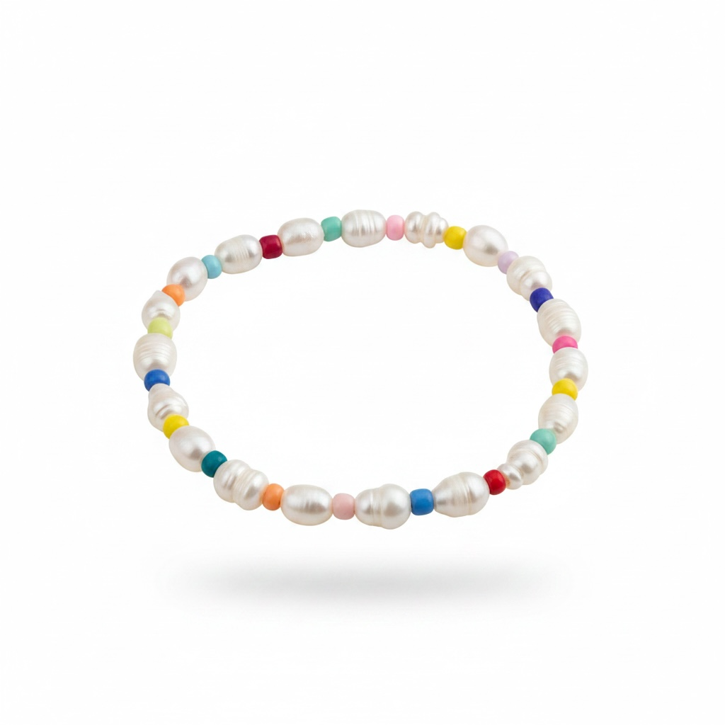 Anklet | Pearl Beaded Multicolor