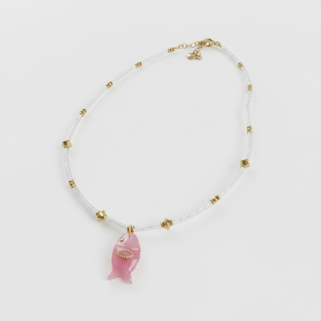 Fresh Catch Beaded Necklace