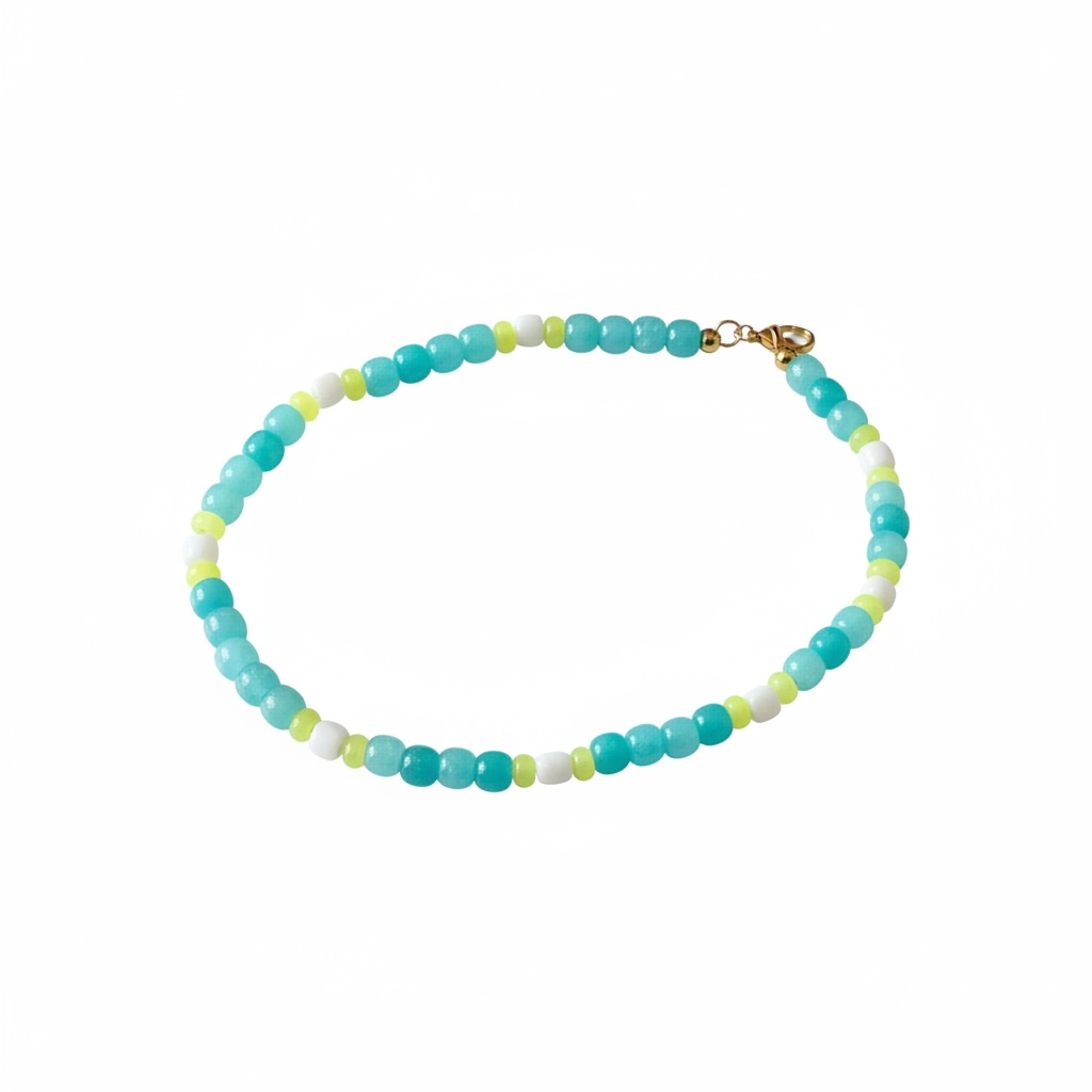 Raspberry Lemonade Beaded Necklace