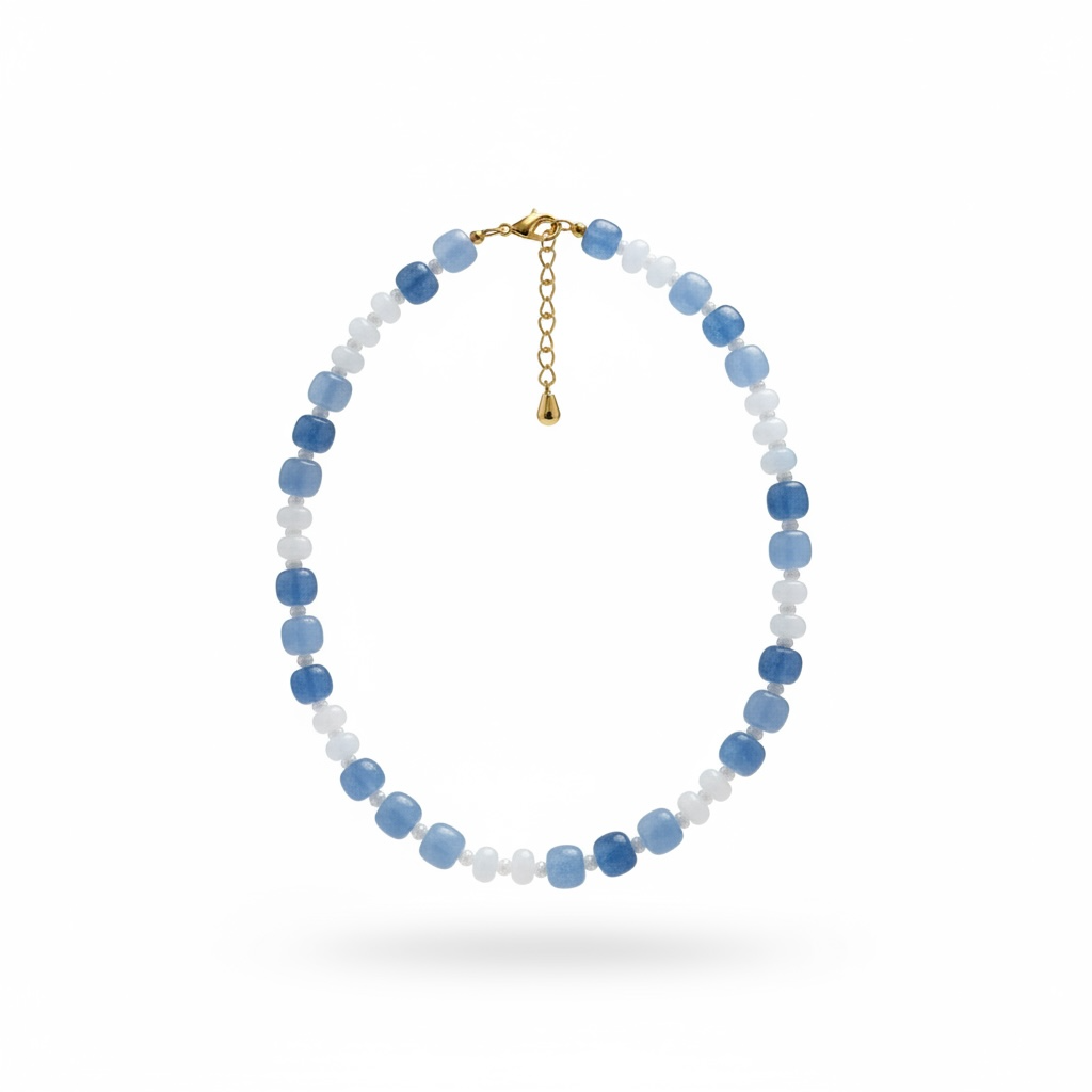 Ocean Bubbles Beaded Necklace