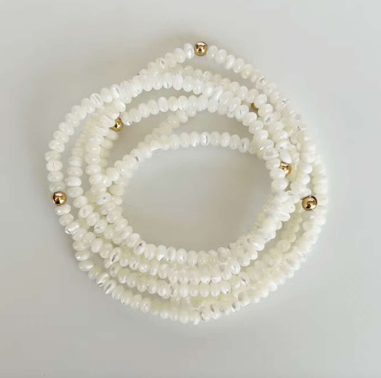 Pearl Beaded Stretch Bracelet (1)