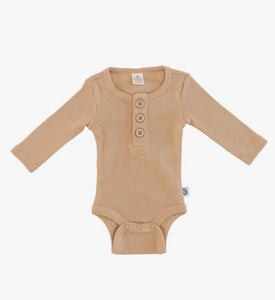 3 Button Bodysuit in Latte