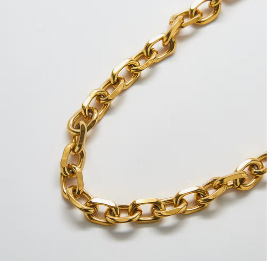 Gold Chunky Cable Necklace - Admiral Row