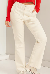 Corduroy Pants in Cream