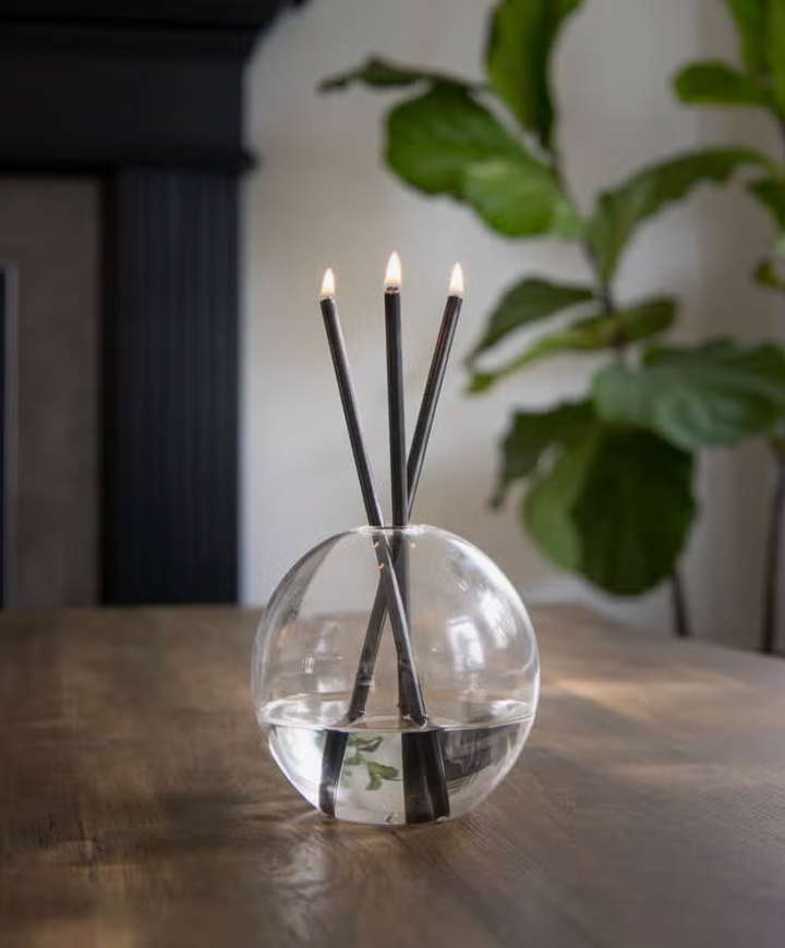 Black Everlasting Candles (pack of 3)