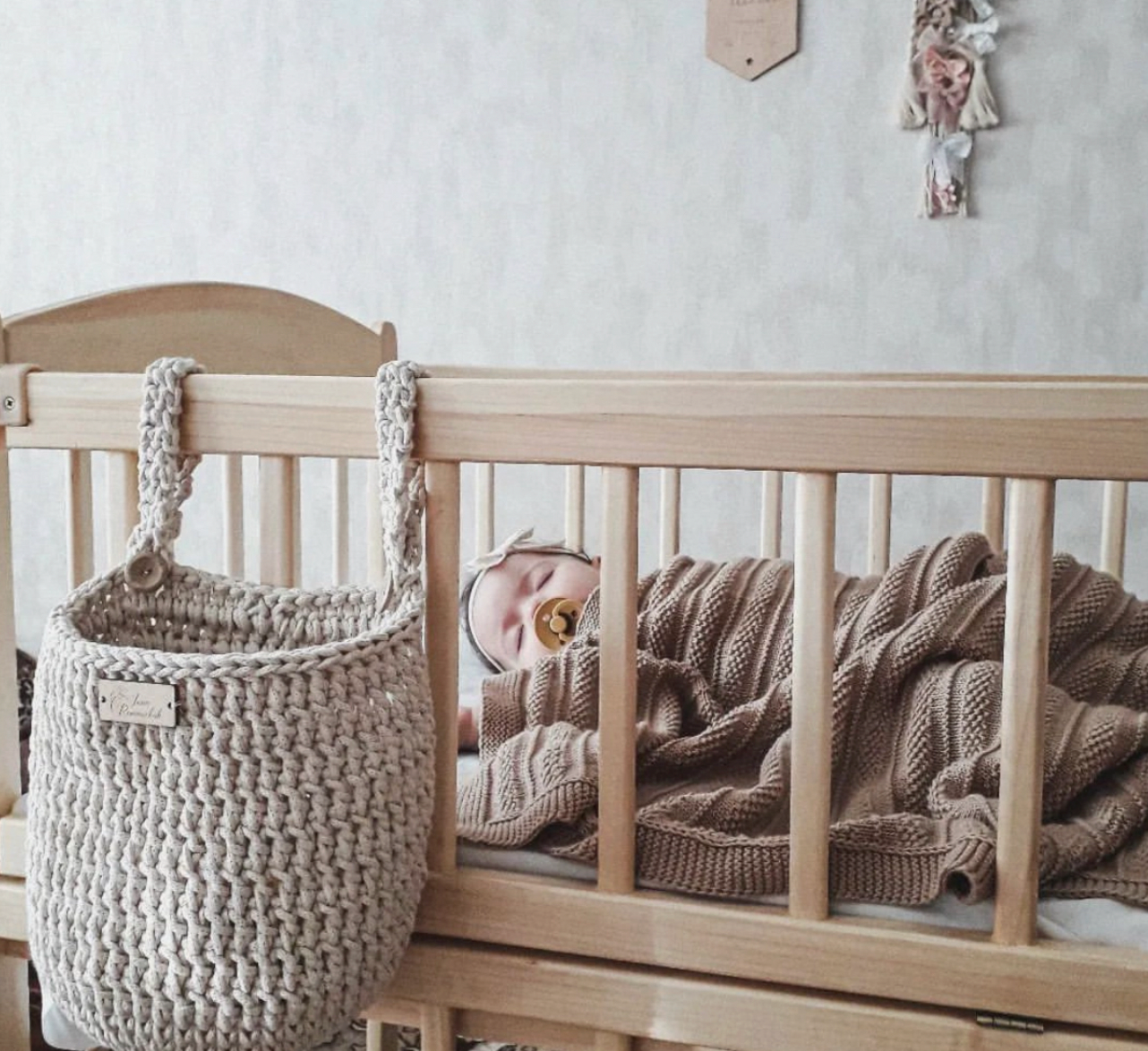 Baby Blanket Knitted 100% Cotton