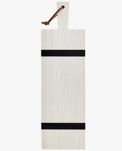 Black Stripe Charcuterie Wood Board