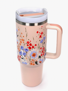 40 oz Tumbler with Handle - Stainless Steel