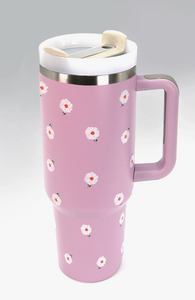 40 oz Tumbler with Handle - Stainless Steel