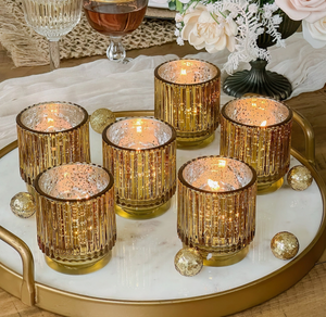 Gold Votive Candle Holder