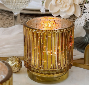 Gold Votive Candle Holder