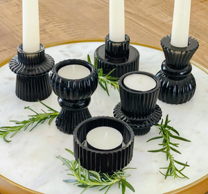 Black Taper Candle Holder - Misc Styles