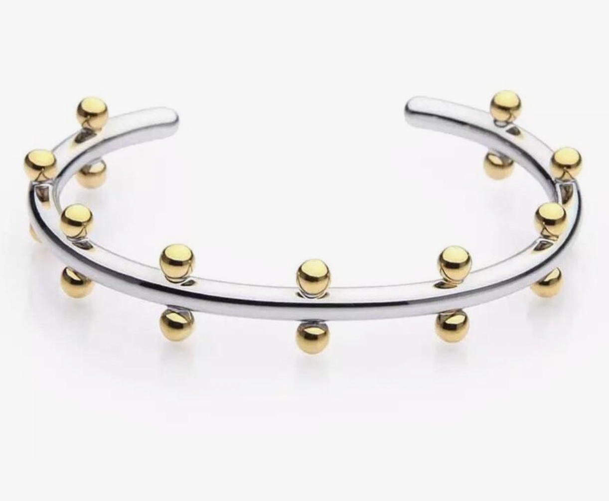 Studded Cuff - Two Tone