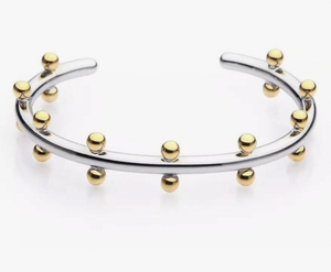Studded Cuff - Two Tone