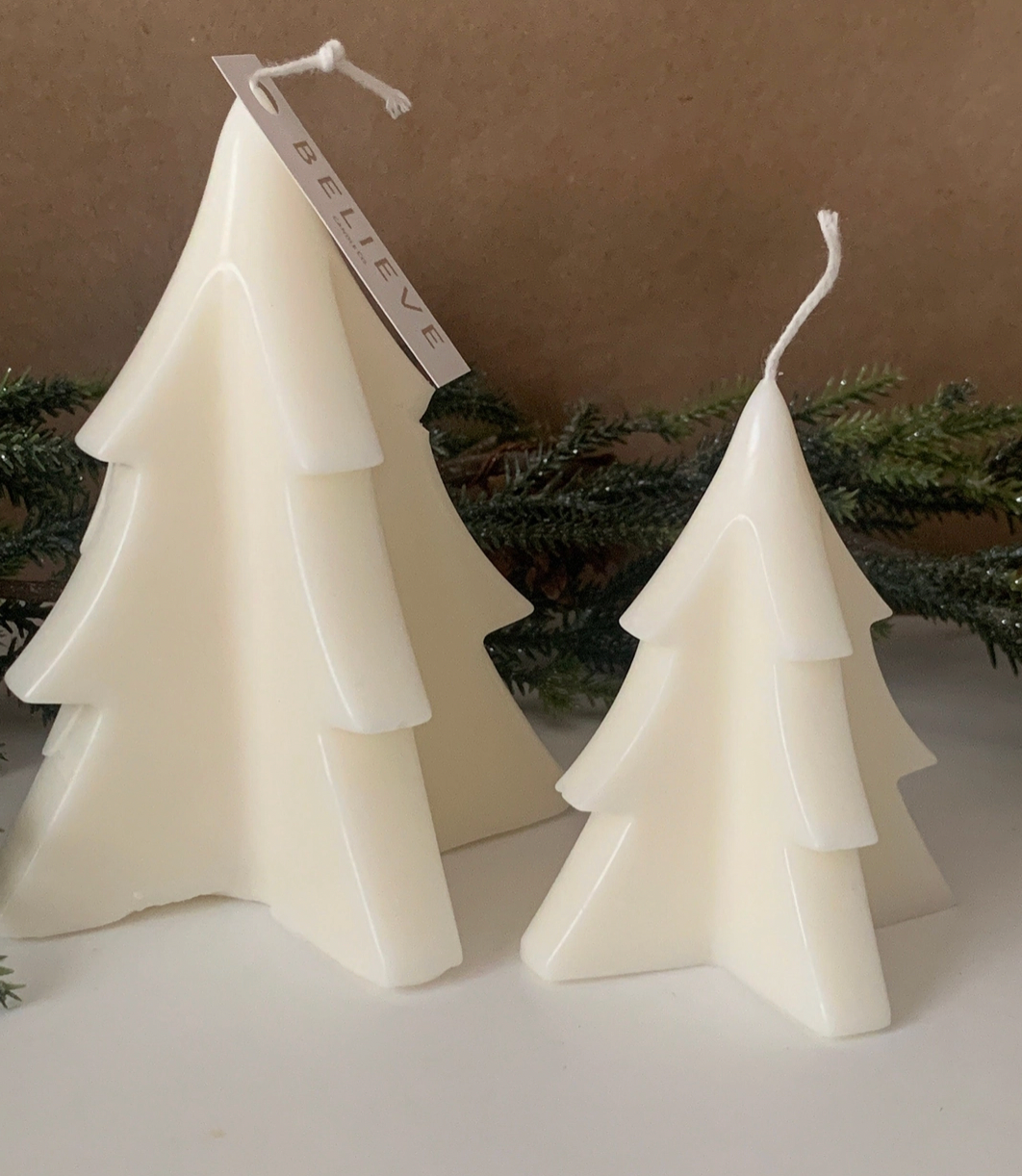 Christmas Tree Shaped Candle