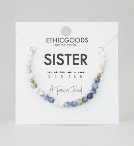 Sister - Morse Code Bracelet