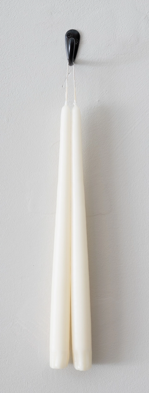 Taper Candles - Pair Ivory