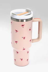 40 oz Tumbler with Handle - Stainless Steel
