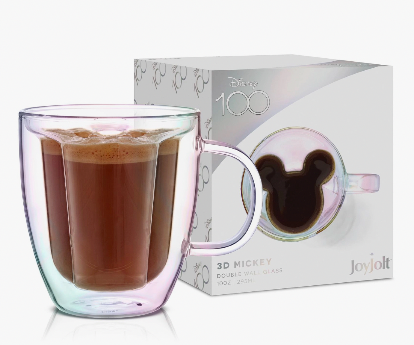 Disney100 Limited Edition 3D Mickey Mouse Glass Coffee Mug