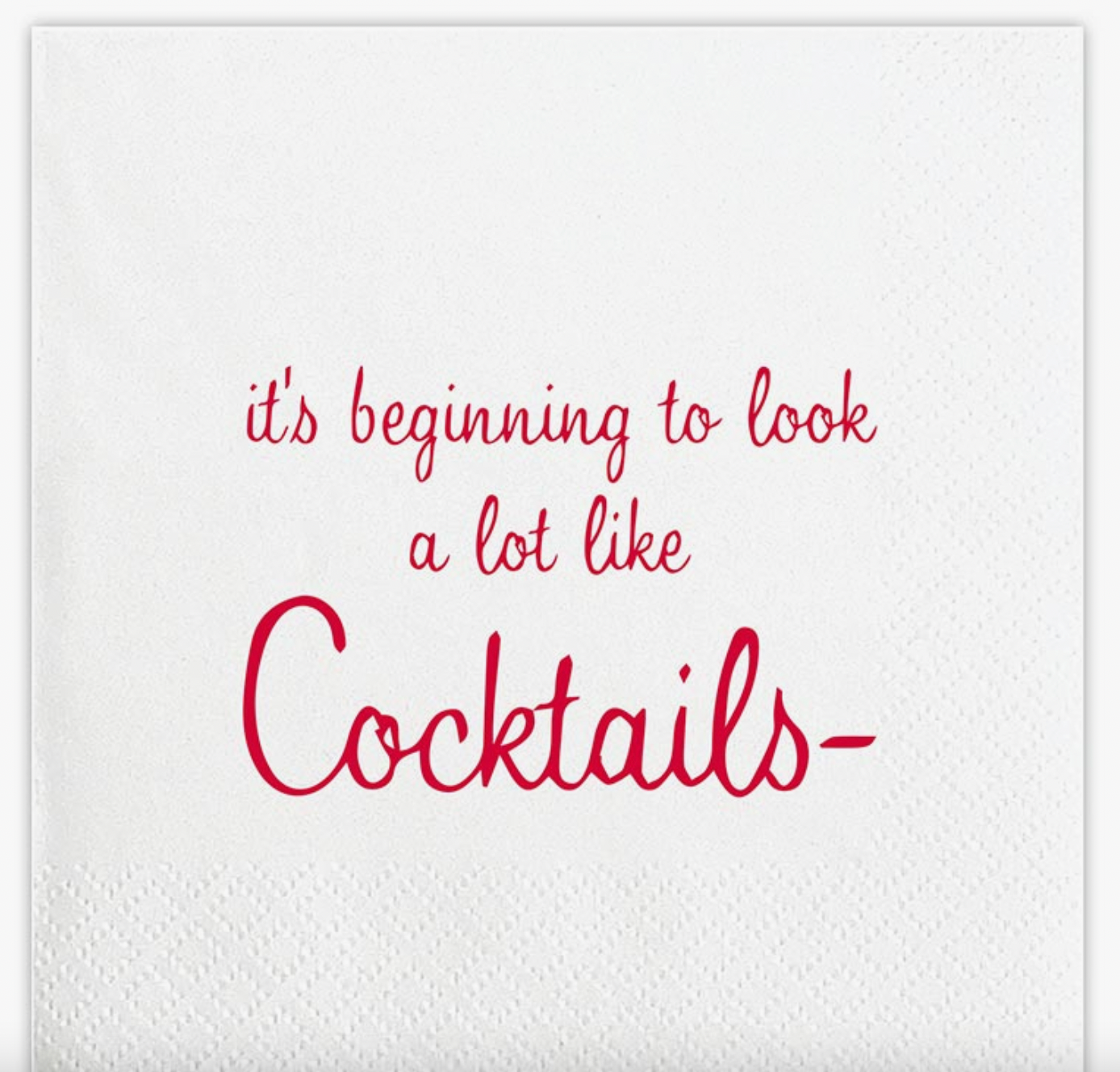 Holiday Cocktail Napkins - Multiple Styles