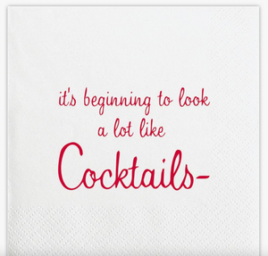 Holiday Cocktail Napkins - Multiple Styles
