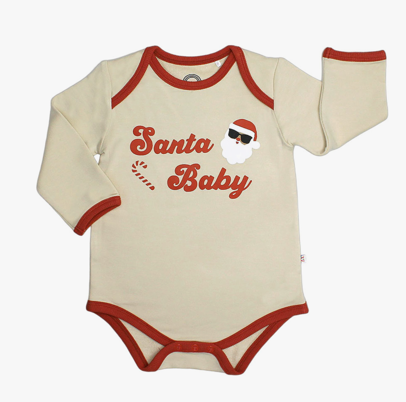 Santa Baby Christmas Viscose Bamboo Terry Ringer Onesie