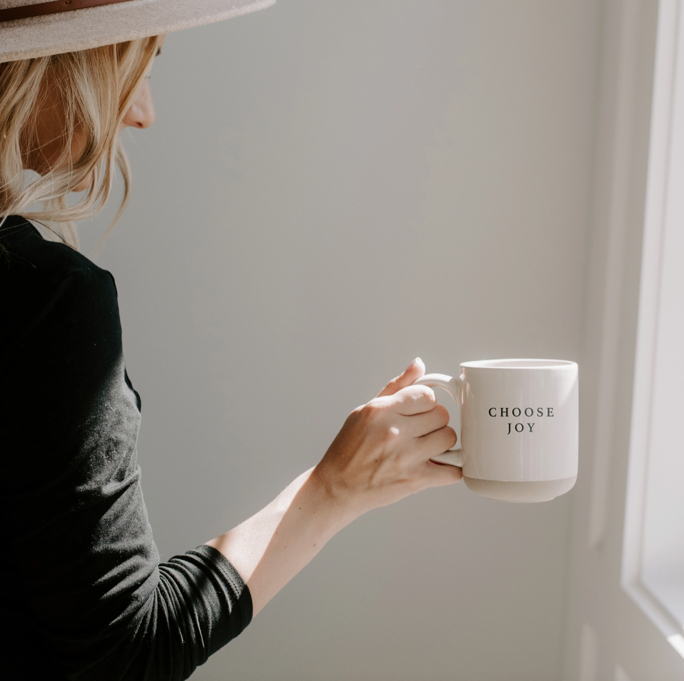 Choose Joy Stoneware Coffee Mug