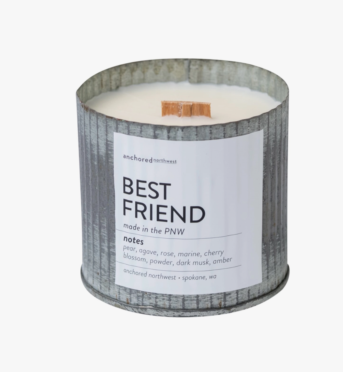 Best Friend Wood Wick Rustic Farmhouse Soy Candle