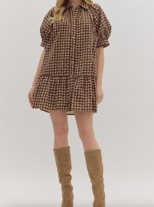 Fall Check Dress