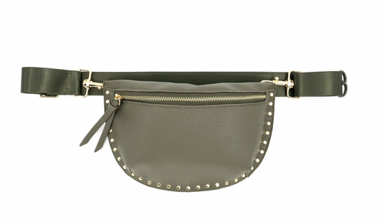 Olive Studded Bum Bag