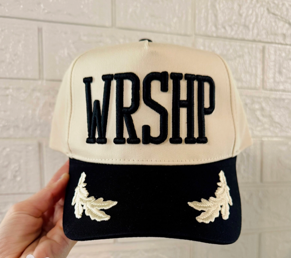 Wrshp Puff Embroidered Hat – The Ivory Palm