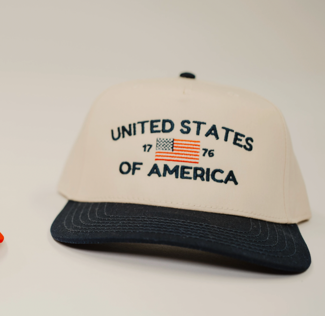 United States of America Embroidered 4th of July Hat
