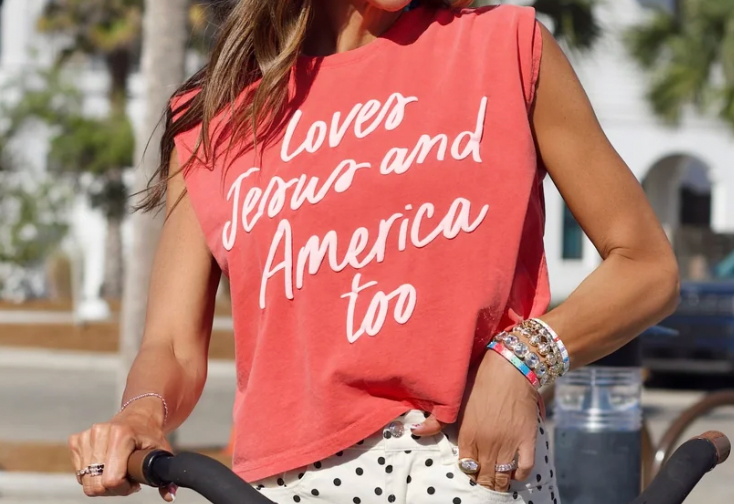 Loves Jesus & America Too Tank